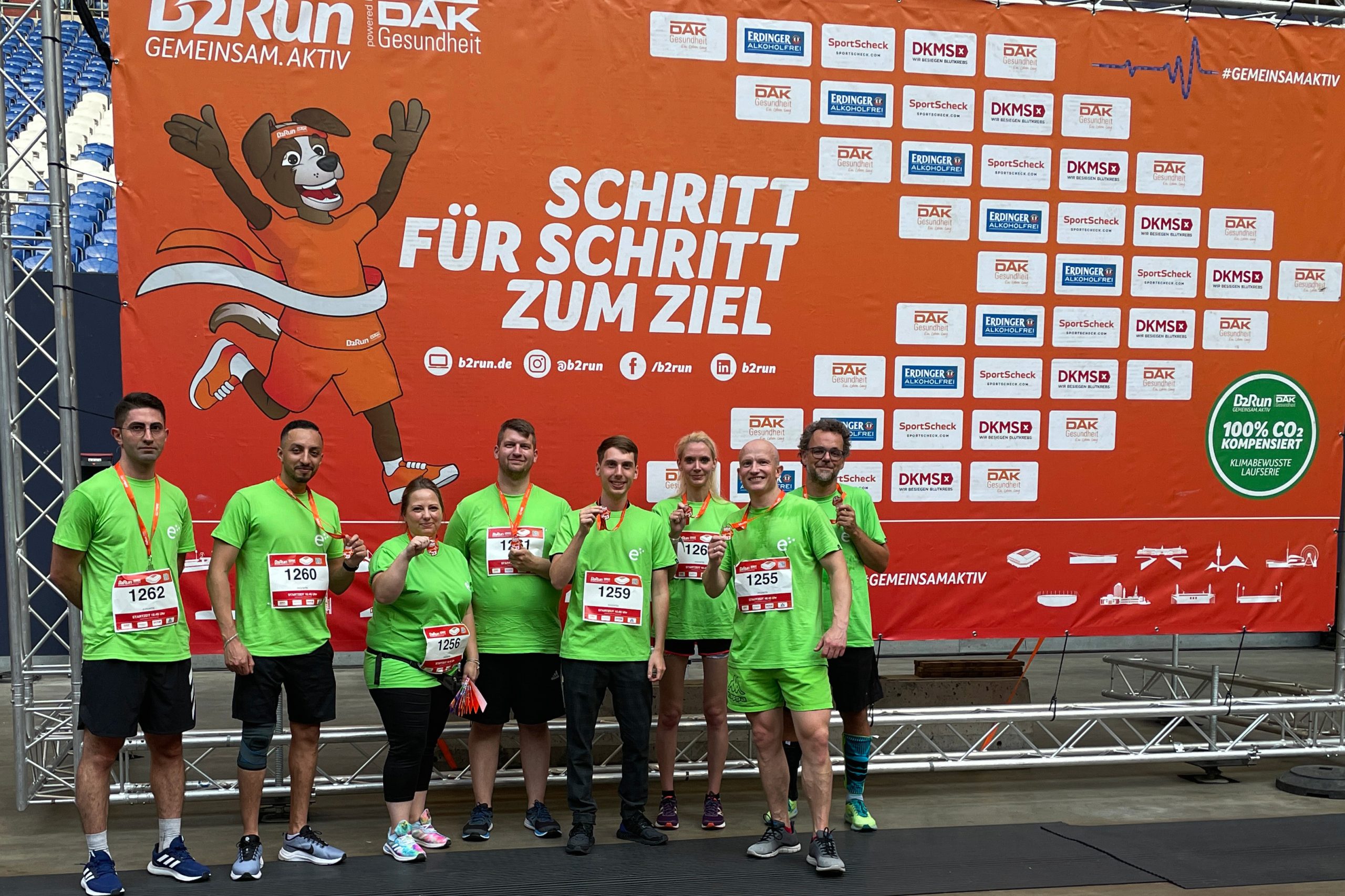 Unser Team beim B2Run Gelsenkirchen 2023