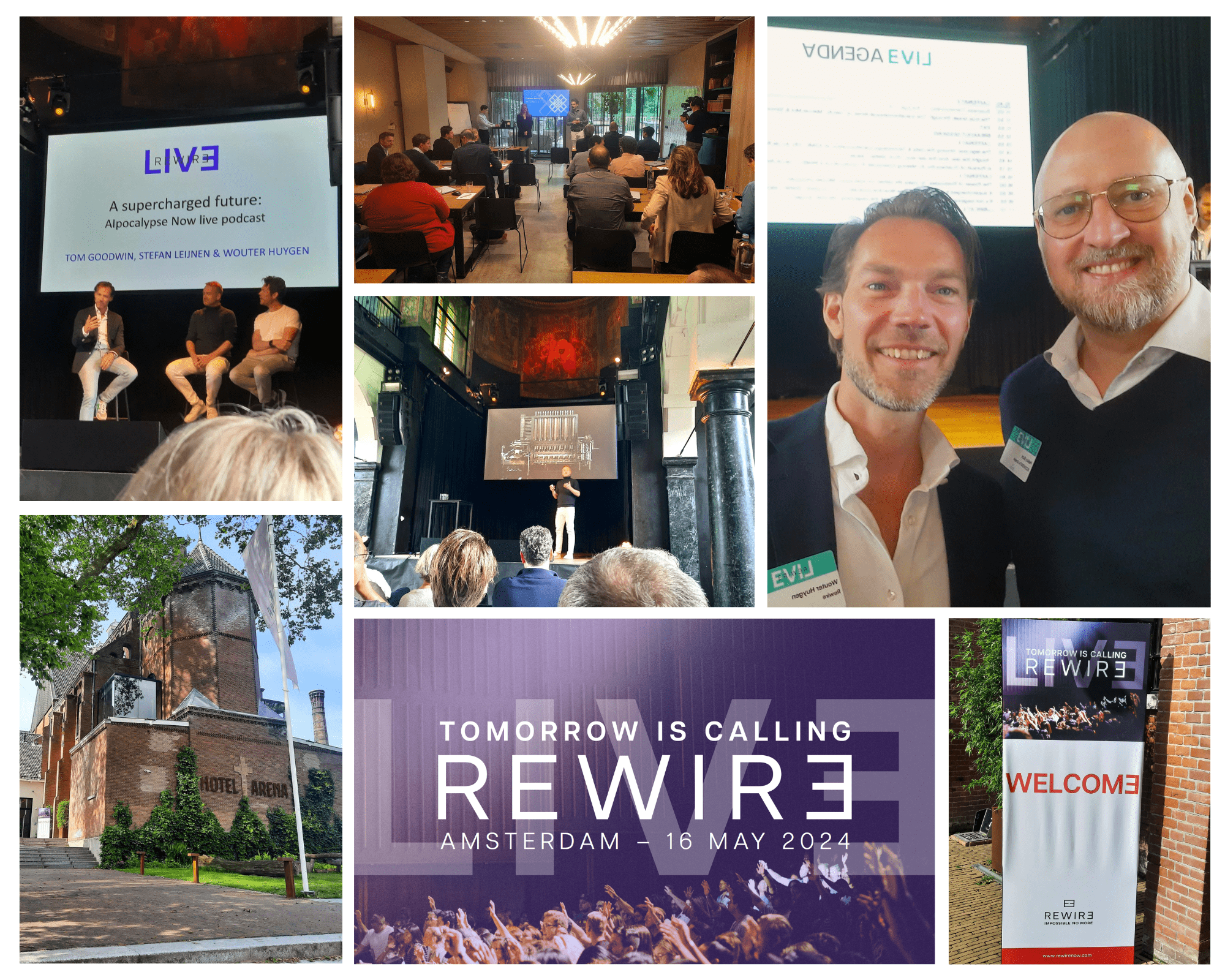 Collage REWIRE Live in Amsterdam