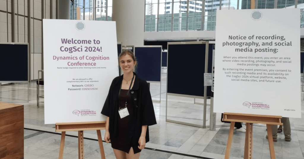 Unsere Kollegin Lea Kati bei der CogSci 2024