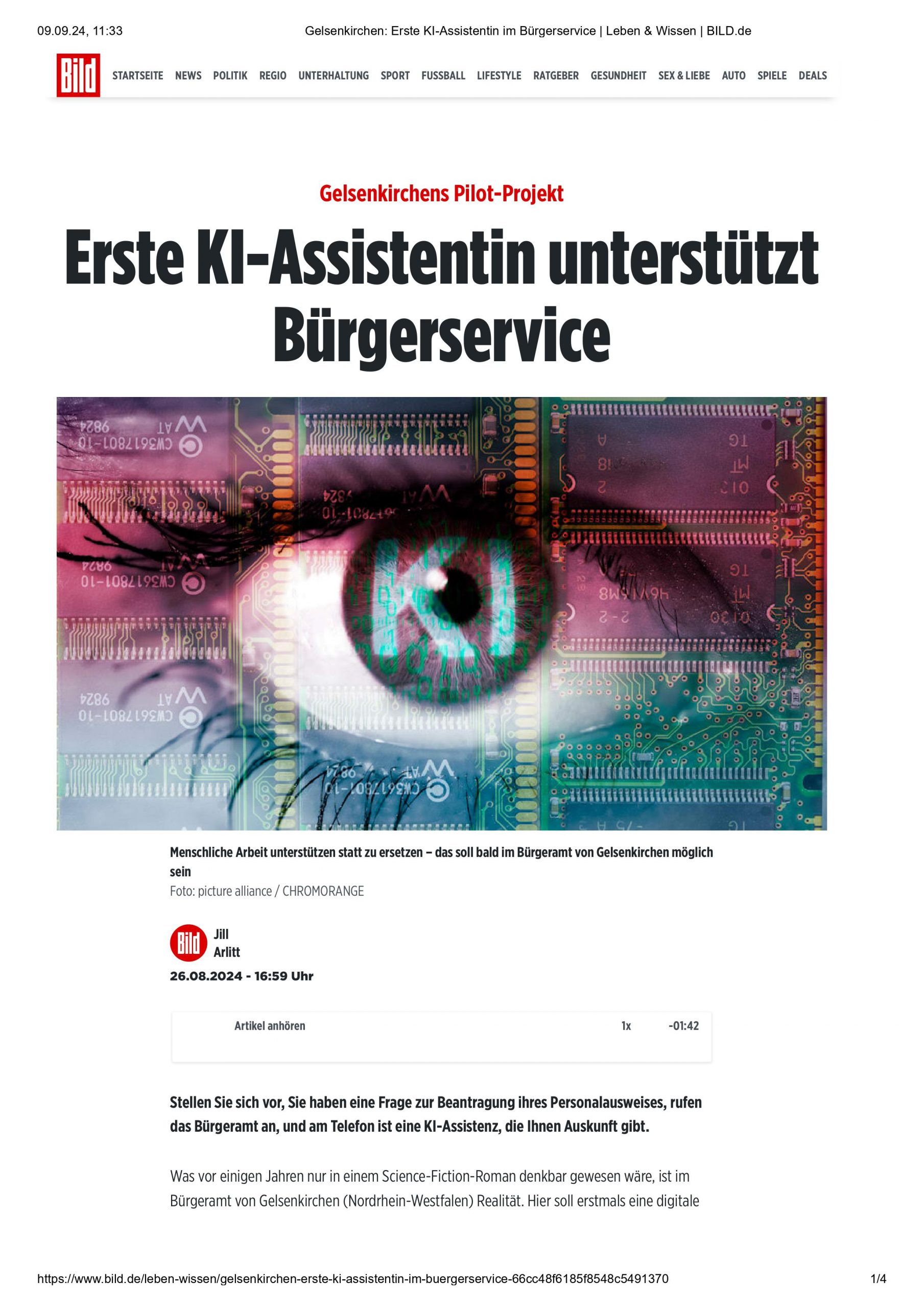 Gelsenkirchen_ Erste KI-Assistentin im B├╝rgerservice _ Leben & Wissen _ BILD.de-bilder-01
