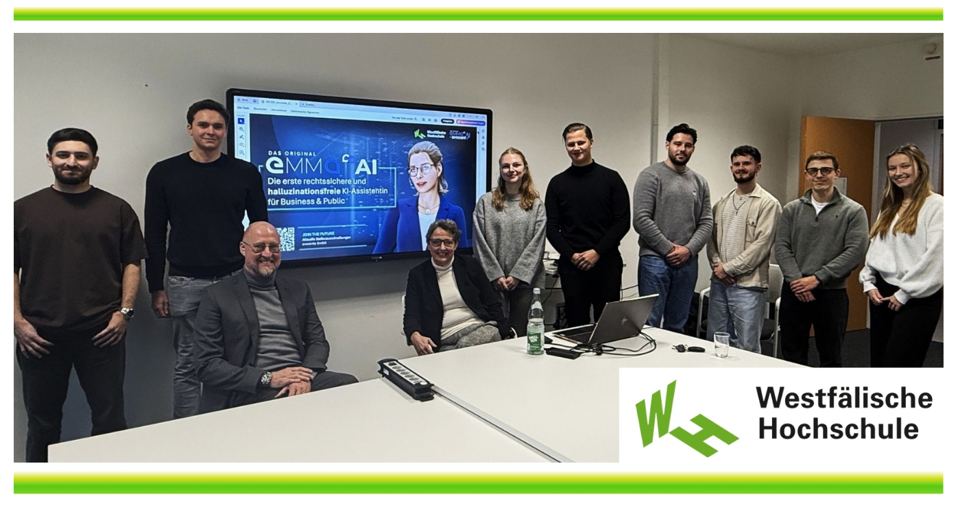 Besuch an der Westfälischen Hochschule – EMMA®AI und Deutschlandstipendium